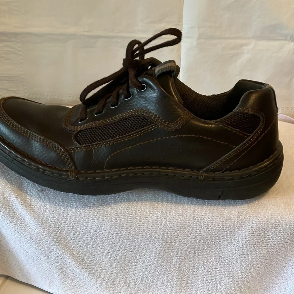 Streetcars Men’s Brown Oxford Leather Sz 10M Lace up Casual Shoes GUC